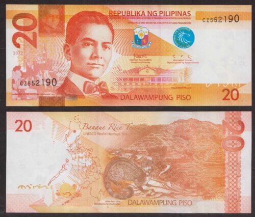 Филиппины 20 Песо 2022 P230 UNC (ПРЕСС) №2